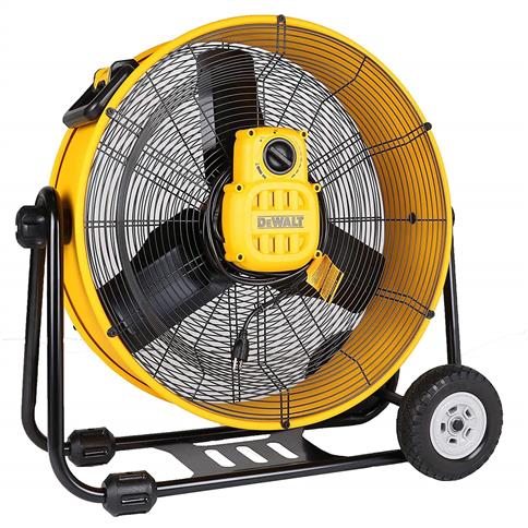 DEWALT DXF2490 24 in. 6,500 cfm. Wheeled 3-Speed Drum Fan with 10 ft. Power Cord