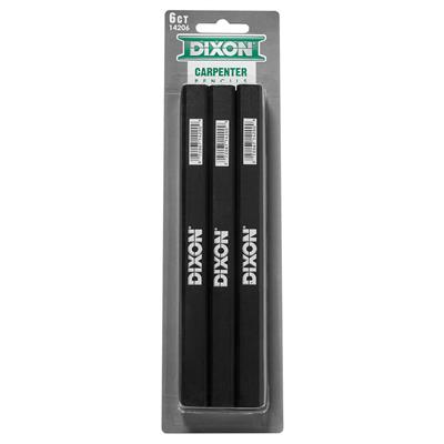 DIXON 14206 Black Carpenter Pencil (6-Pack)