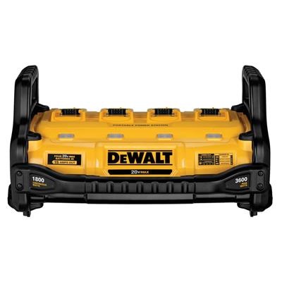 DEWALT DCB1800B 1,800-Watt Portable Power Station and 20-Volt MAX Lithium-Ion 4-Port Simultaneous Battery Charger (Tool Only)