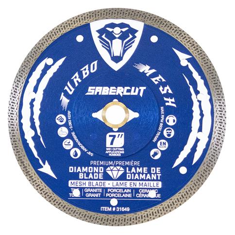 SABERCUT 7 in. Tile, Porcelain & Granite Mesh Diamond Blade 