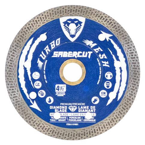 SABERCUT 4-1/2 in.   Tile, Porcelain & Granite Mesh Diamond Blade 