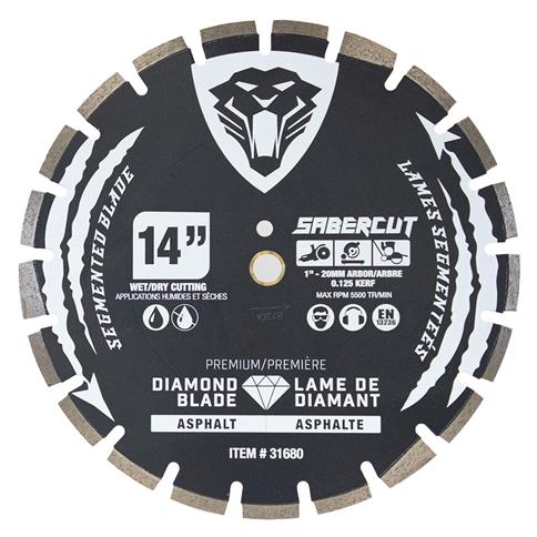 SABERCUT 14 in. Asphalt & Block Segmented Diamond Blade