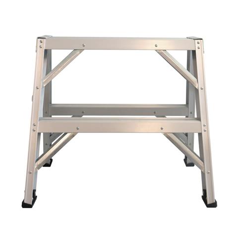 DuraDrive 2 ft. Aluminum Sawhorse Step Ladder with 300 lb. Load Capacity