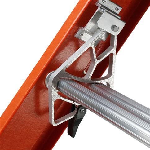 WERNER D6214-1CA 14 ft. Fibreglass D-Rung Single Straight Ladder with 300 lb. Load Capacity Type IA Duty Rating