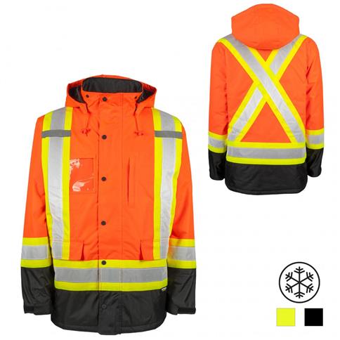 TERRA 116504 HI-VIS INSULATED WATER RESISTANT PARKA