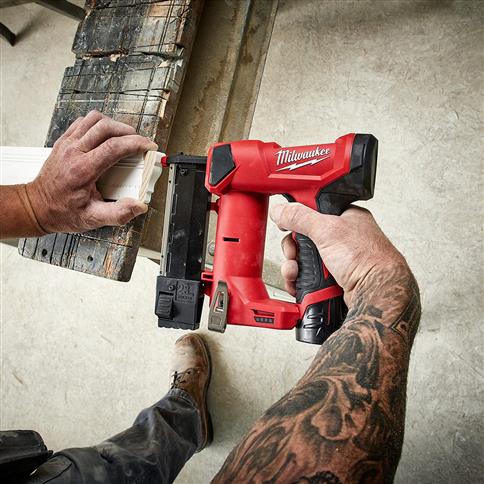 Milwaukee 2540-20 M12 12-Volt Lithium-Ion 23-Gauge Cordless Pin Nailer (Tool Only)