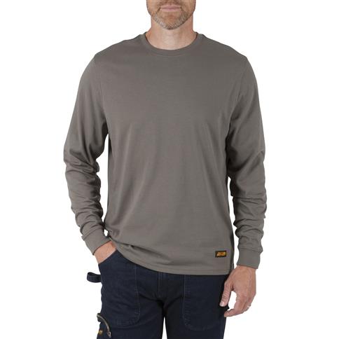 DURADRIVE XPRESS L/S CREW NECK T-SHIRT - CHARCOAL OR OLIVE GREY