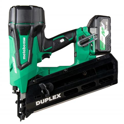 Metabo HPT NR3675DDM 36-Volt MultiVolt 3-1/2 in. 21-Degree Cordless Duplex Framing Nailer Kit