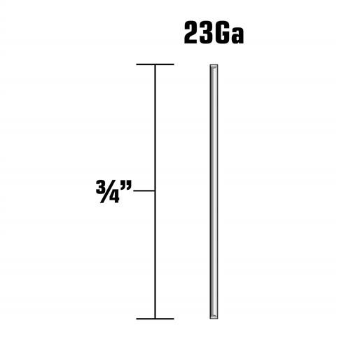 Metabo HPT 23001SHPT 3/4 in. 23-Gauge Galvanized Headless Micro Pin Nails (2,000-Pack)