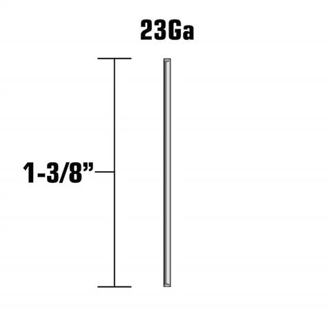 Metabo HPT 23004SHPT 1-3/8 in. 23-Gauge Galvanized Headless Micro Pin Nails (2,000-Pack)