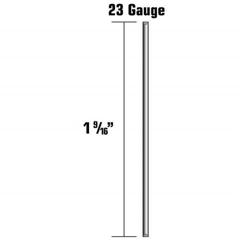 Metabo HPT 23005SHPT 1-9/16 in. 23-Gauge Galvanized Headless Micro Pin Nails (2,000-Pack)