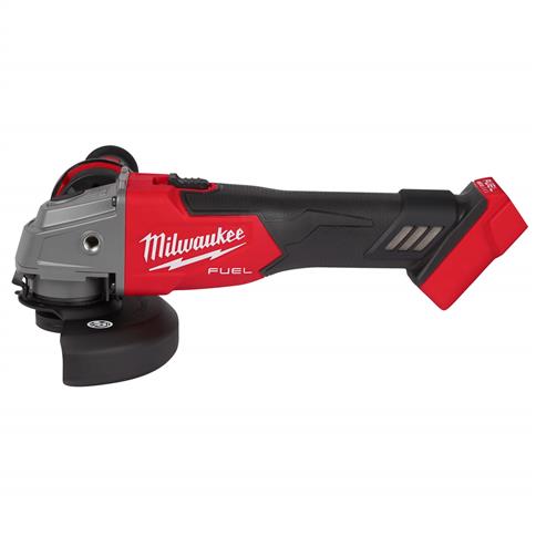 Milwaukee 2881-20 M18 FUEL 18-Volt Lithium-Ion 4-1/2 in. - 5 in. Cordless Brushless No-Lock Grinder with Slide Switch (Tool Only)