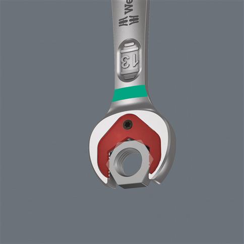 Wera 05020022001 Joker 6000/6002 Ratcheting Combination / Double Open-Ended Wrench Set (6-Piece)