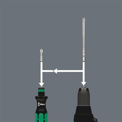 Wera 05051024001 Kraftform Kompakt 25 Slotted/Phillips Bitholding Screwdriver Set