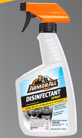Armor All ATDSFT024-US 710mL 3-In-1 Car/Truck Disinfectant Spray Cleaner
