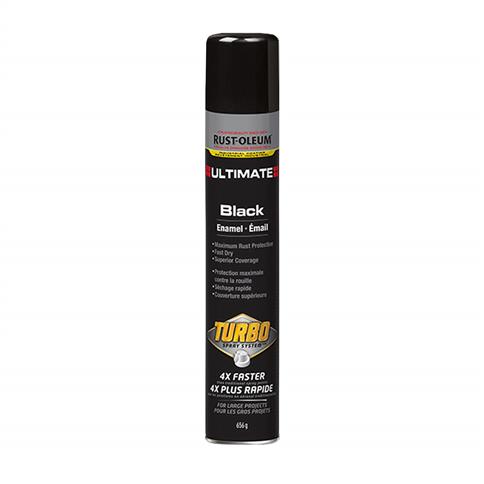 Rust-Oleum 352467 656 g Gloss Black High-Performance Ultimate Turbo Enamel Spray