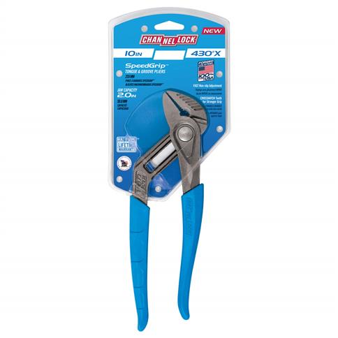 CHANNELLOCK 430X 10 in. SPEEDGRIP Straight Jaw Tongue and Groove Plier