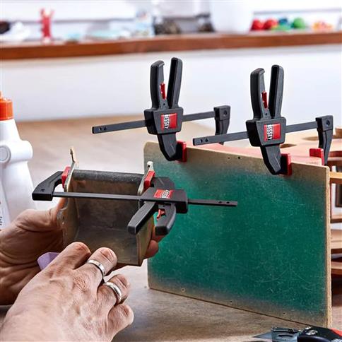 Bessey EHKMICRO 4-1/2 in. x 1-5/8 in. 40 lb. Clamping Force Micro EHK One Handed Trigger Clamp