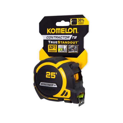 Komelon Contractor TS 25ft, 1-1/4in. wide blade Tape Measure