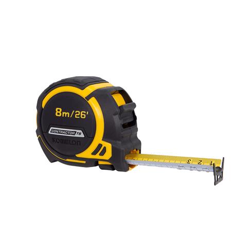  Komelon Contractor TS 8m/26 ft, 1-1/4in. wide blade Tape Measure