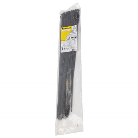 E24500C 24 in. 50 lb. UV Black General Purpose Cable Ties (100-Pack)