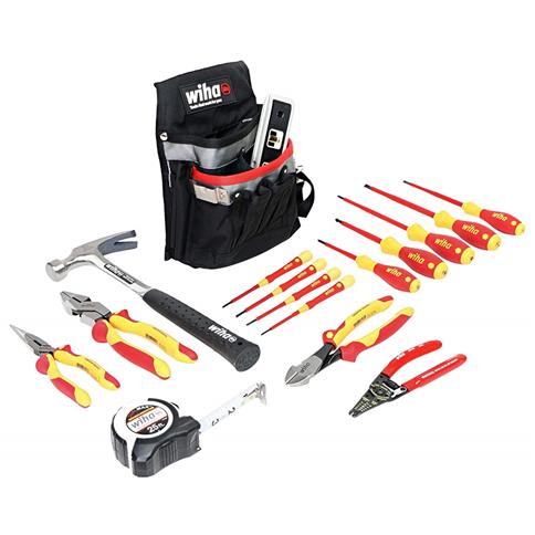 Wiha 32934 Insulated Electrician Apprentice Tool Set (16-Piece)