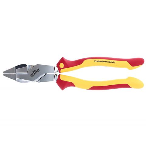 Wiha 32831 9.5 in. Chrome Finish Insulated High-Leverage NE Lineman's Plier