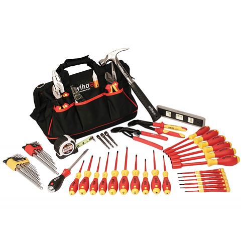 Wiha 32937 Industrial Master Electrician's Tool Set (59-Piece)