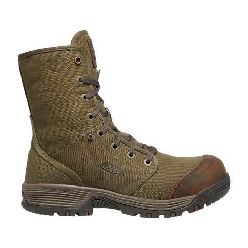 Keen 1026379 Men's CSA Roswell 8 in./6 in. Canvas Fold-Down Collar Light-Duty Safety Boots