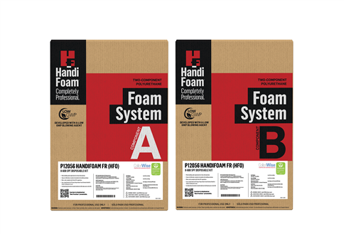 HandiFoam FR (HFO) P12056C II-600 Two-Component Polyurethane Foam System SPF Disposable Kit
