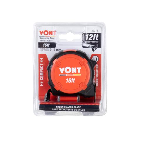 VONT Compact 16ft. Tape Measure