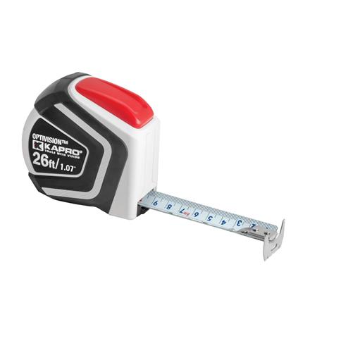 Kapro 8m/26 ft. Self-Locking Optivision Magnetic Imperial/Metric Tape Measure