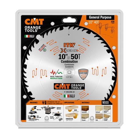 CMT 256.050.10 ITK 10in. x 50T Wood Saw Blade