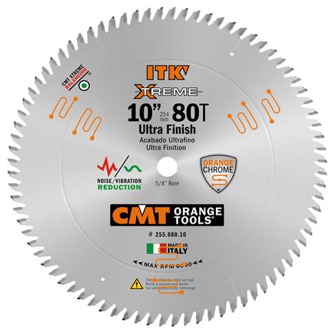 CMT 253.080.10 ITK WOOD SAW BLADE 10" X 80T