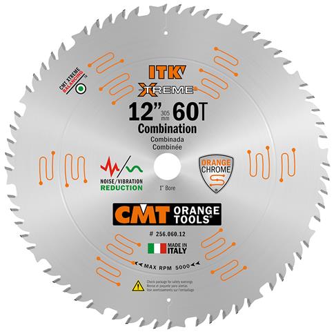 CMT 256.060.12 ITK WOOD SAW BLADE 12" X 60T