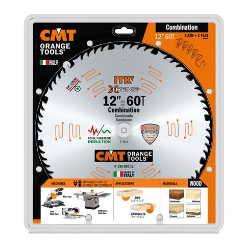 CMT 256.060.12 ITK WOOD SAW BLADE 12" X 60T