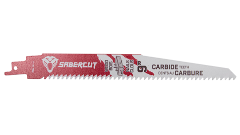 SABERCUT Red Label 9-inch Carbide Wood w/Nail Reciprocating Blade 2-pack