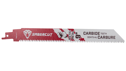 SABERCUT Red Label 9-inch Carbide Thick Metal Reciprocating Saw Blade 2-pack