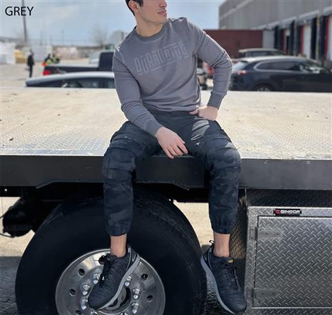 DURADRIVE Concrete Vintage Wash Sweatshirt with 3D Print