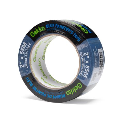 Gekko 2 in. x 180 ft. Blue Masking Painter's Tape 