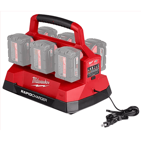 Milwaukee 48-59-1809 M18 Packout Six Bay Rapid Charger