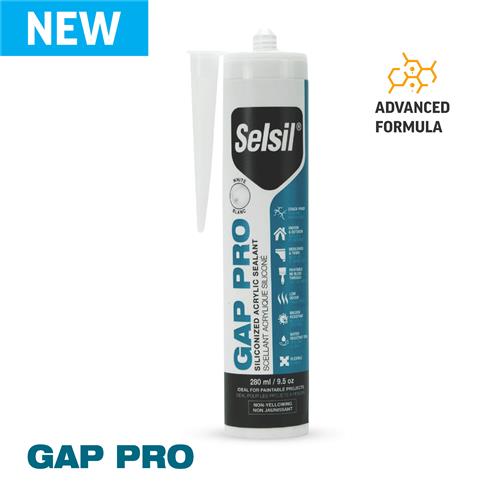 Selsil Gap Pro Siliconized Acrylic Sealant White 280ml