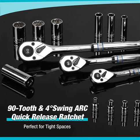 Duratech Dtmtss138 Socket Set 138Pc