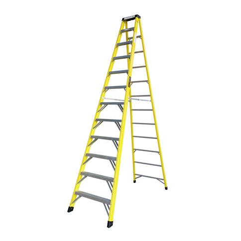 DuraDrive 12 ft. Type 1A 300 lb. Fiberglass Step Ladder