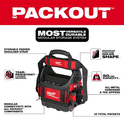 MILWAUKEE 48-22-8311 PACKOUT 10" Structured Tote