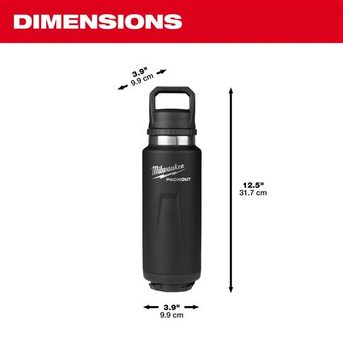 MILWAUKEE 48-22-8397B PACKOUT™ 36oz Insulated Bottle with Chug Lid