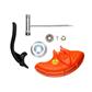 STIHL 4144 007 1014 Metal 4-Cutter Grass Blade Accessory Kit for FS56 and FS70