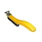 Bennett PLSWIRE333 3 in. Yellow Plastic Handle Wire Brush with Flat Scraper Tip