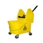 M2 40QT/37L Yellow Down Press Mop Bucket with Wringer