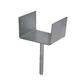 DuraDrive 6 in. x 6 in. Hot Dipped Galvanized Elevated Post Base Carport Bracket with Stem